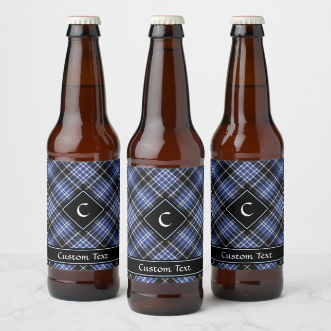 Clan Clark Tartan Beer Bottle Label (Bottles)