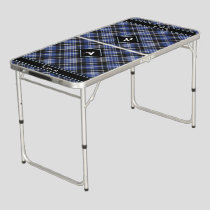 Clan Clark Tartan Beer Pong Table