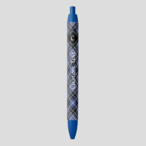 Clan Clark Tartan Blue Ink Pen