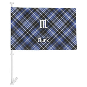 Clan Clark Tartan Car Flag