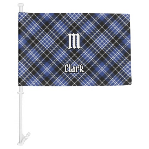 Clan Clark Tartan Car Flag