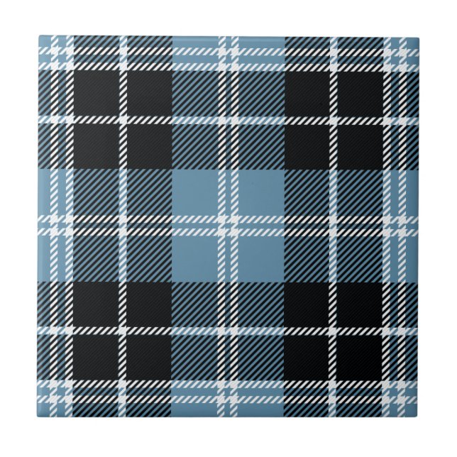 Clan Clark Tartan Ceramic Tile (Front)