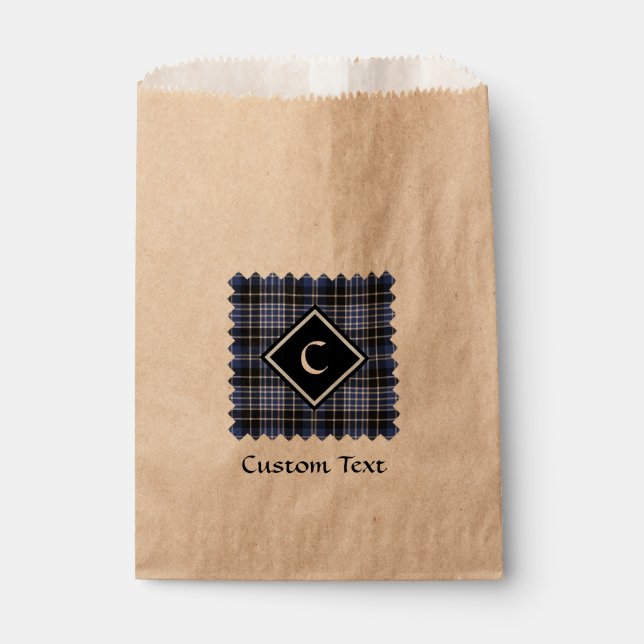 Clan Clark Tartan Favor Bag (Front)