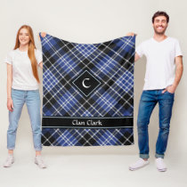 Clan Clark Tartan Fleece Blanket