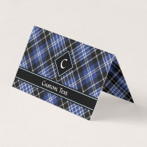 Clan Clark Tartan Horizontal Folded Business Card