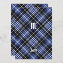 Clan Clark Tartan Invitation