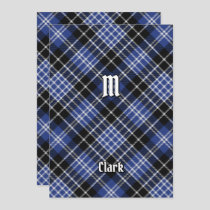 Clan Clark Tartan Invitation