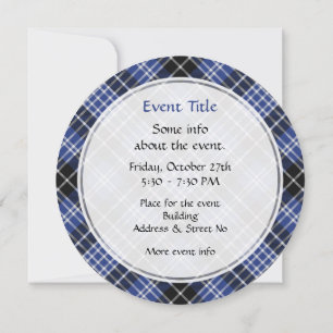Clan Clark Tartan Invitation