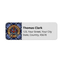 Clan Clark Tartan Label