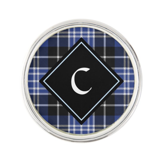 Clan Clark Tartan Lapel Pin (Front)