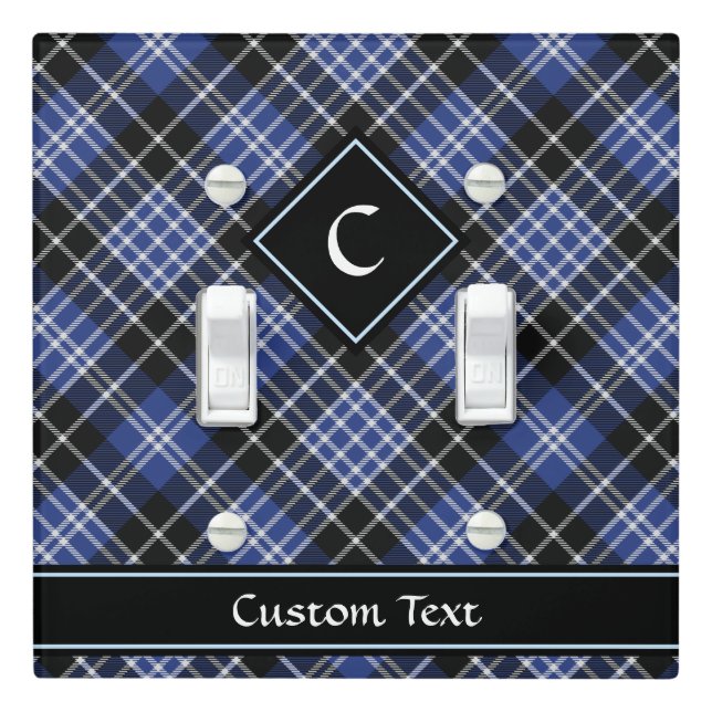 Clan Clark Tartan Light Switch Cover (In Situ)