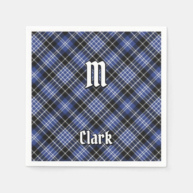 Clan Clark Tartan Napkins (Front)