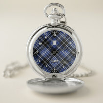 Clan Clark Tartan Pocket Watch