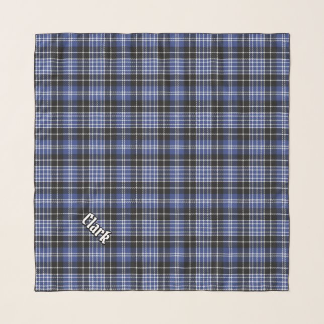 Clan Clark Tartan Scarf (Front (Horizontal))