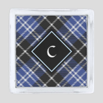 Clan Clark Tartan Silver Finish Lapel Pin