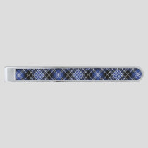 Clan Clark Tartan Silver Finish Tie Bar