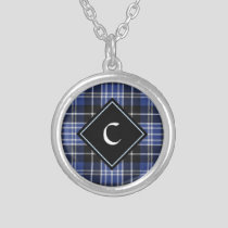 Clan Clark Tartan Silver Plated Necklace