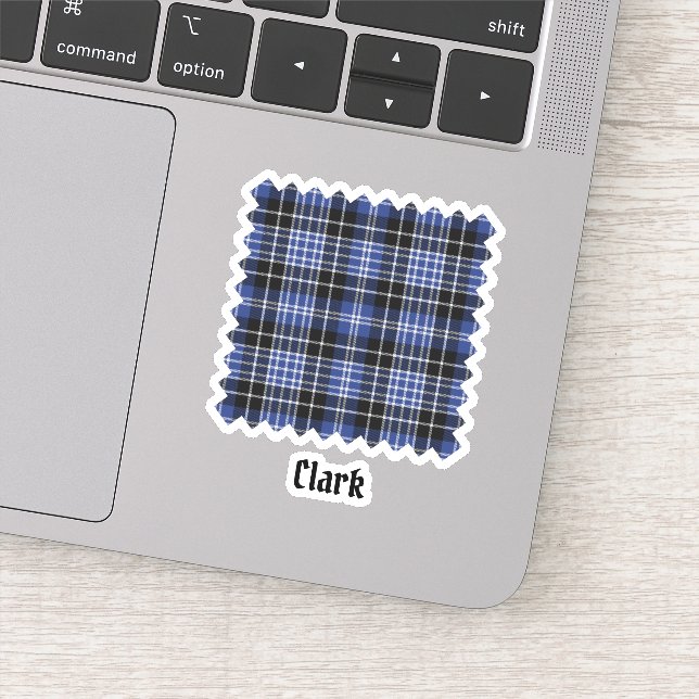Clan Clark Tartan Sticker (Detail)