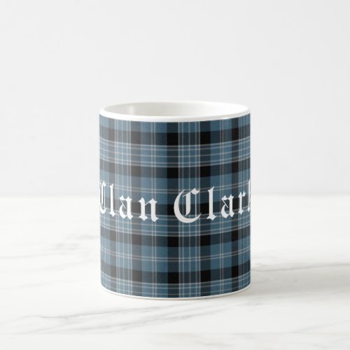 Clan Clark Tartan  Text Coffee Mug