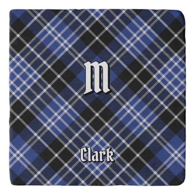 Clan Clark Tartan Trivet (Front)