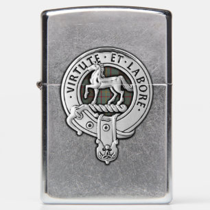 Clan Cochrane Crest & Hunting Tartan Zippo Lighter