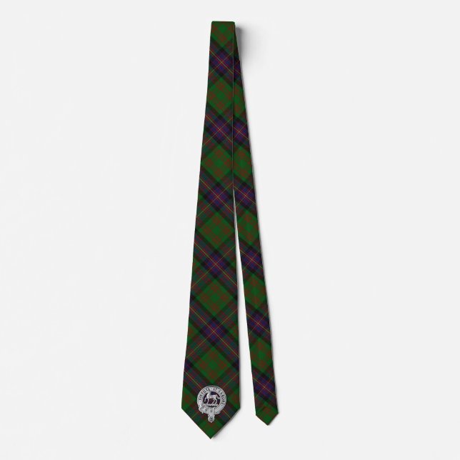 Clan Cochrane Crest & Tartan Neck Tie (Front)