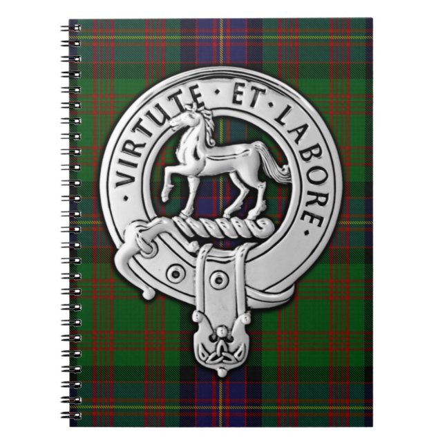 Clan Cochrane Crest & Tartan Notebook (Front)