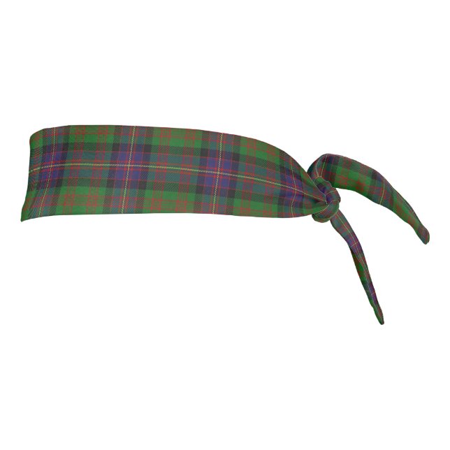 Clan Cochrane Scottish Accents Blue Green Tartan Tie Headband (Rotate 90)