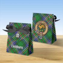 Clan Cockburn Crest over Tartan Favor Boxes