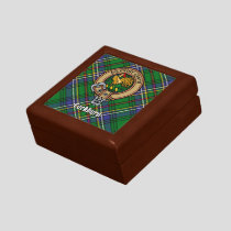 Clan Cockburn Crest over Tartan Gift Box