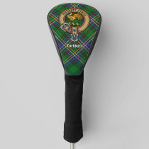 Clan Cockburn Crest over Tartan Golf Head Cover