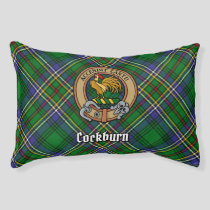 Clan Cockburn Crest over Tartan Pet Bed
