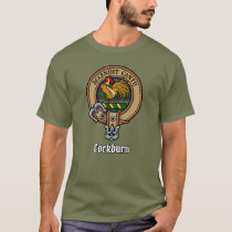 Clan Cockburn Crest over Tartan T-Shirt