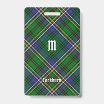 Clan Cockburn Tartan Badge