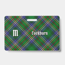 Clan Cockburn Tartan Badge