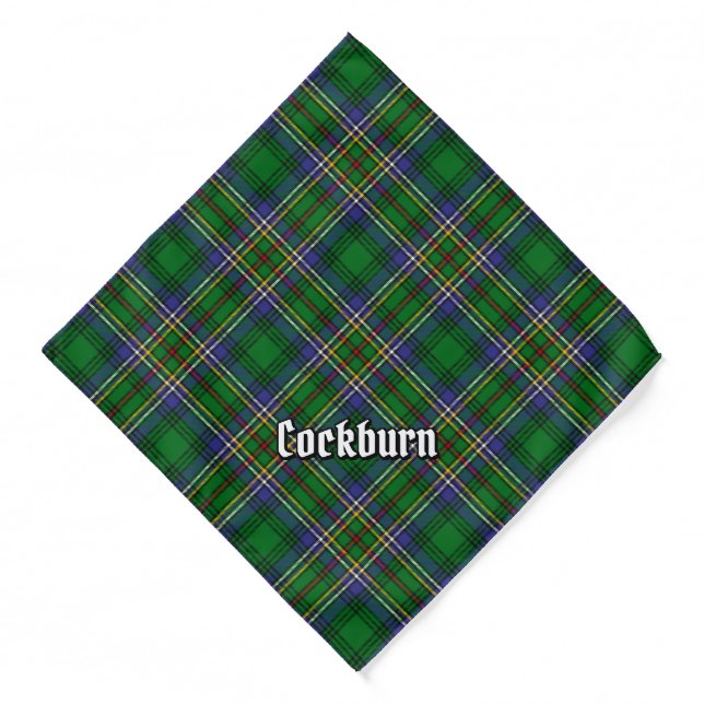 Clan Cockburn Tartan Bandana (Front)