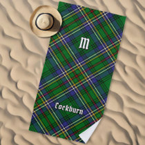 Clan Cockburn Tartan Beach Towel