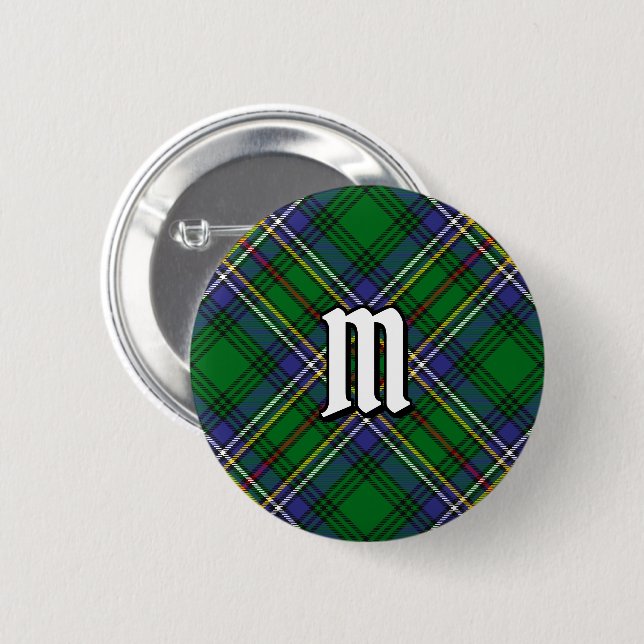 Clan Cockburn Tartan Button (Front & Back)