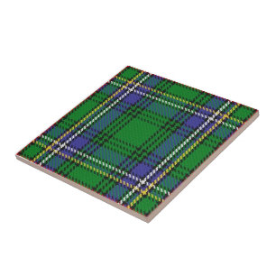 Clan Cockburn Tartan  Ceramic Tile