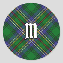 Clan Cockburn Tartan Classic Round Sticker