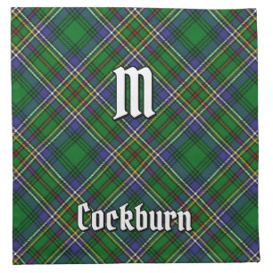 Clan Cockburn Tartan Cloth Napkin