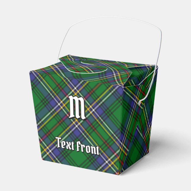 Clan Cockburn Tartan Favor Boxes (Front Side)