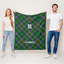 Clan Cockburn Tartan Fleece Blanket