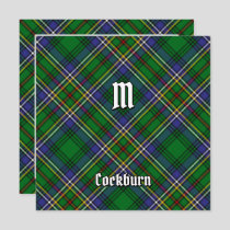 Clan Cockburn Tartan Invitation