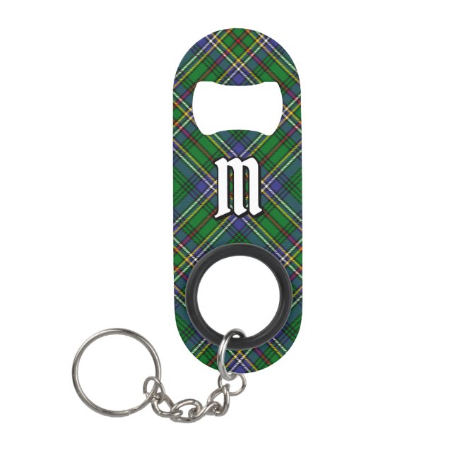Clan Cockburn Tartan Keychain Bottle Opener (Front)