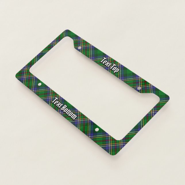 Clan Cockburn Tartan License Plate Frame (3/4)