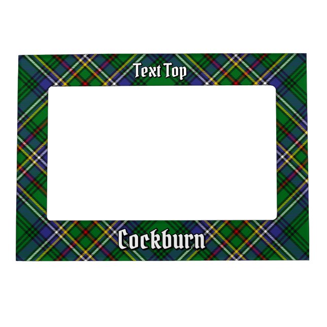 Clan Cockburn Tartan Magnetic Frame (Front)