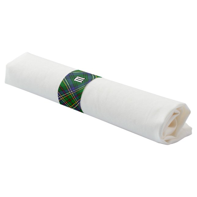 Clan Cockburn Tartan Napkin Bands (Angled)