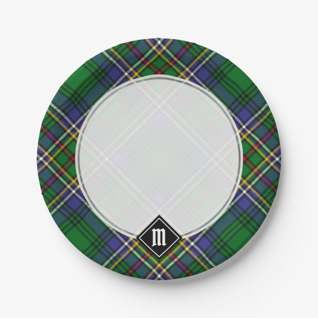 Clan Cockburn Tartan Paper Plates (Front)