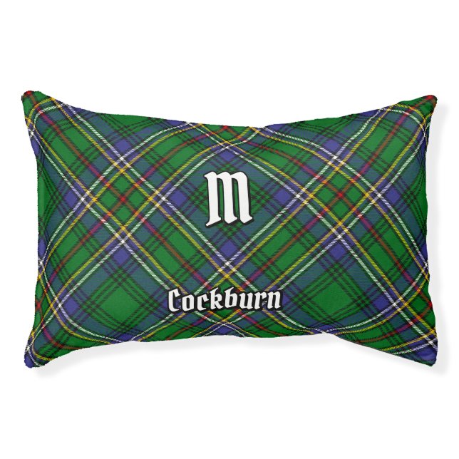 Clan Cockburn Tartan Pet Bed (Front)